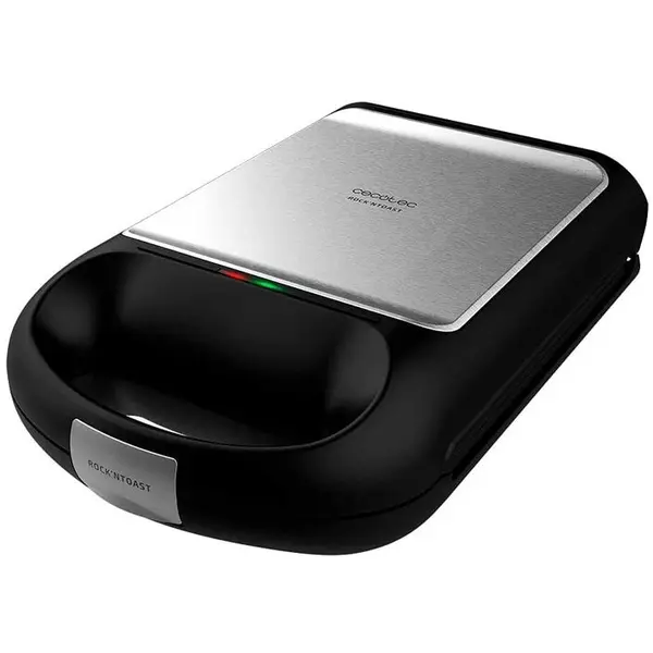 CECOTEC Masina de facut sandvisuri ,1500 W, Rock'n Toast Family, Cecotec 3111, Negru-Inox