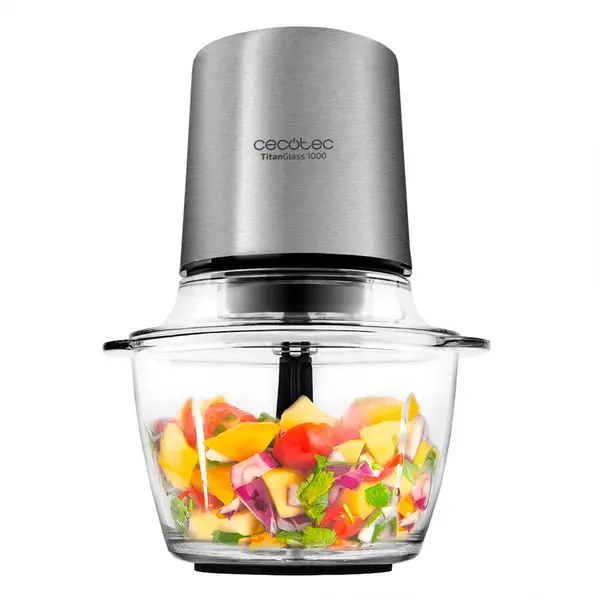 CECOTEC Tocator Cecotec TitanGlass 1000, 400W, 1 l, Vas sticla, Viteza reglabila, Argintiu