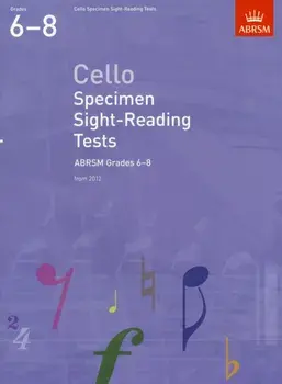 Cello Specimen Sight-Reading Tests, ABRSM Grades 6-8. from 2012, Sheet Map/***
