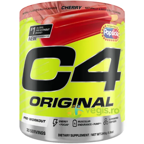 Cellucor C4 Original - Formula Pre-Workout cu Aroma de Cirese 249g