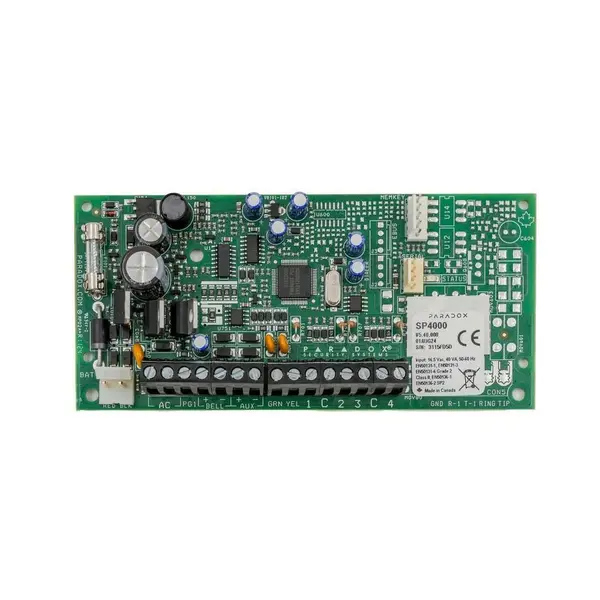 Centrala alarma antiefractie Paradox Spectra SP4000, 4 zone, 2 partitii, 256 evenimente