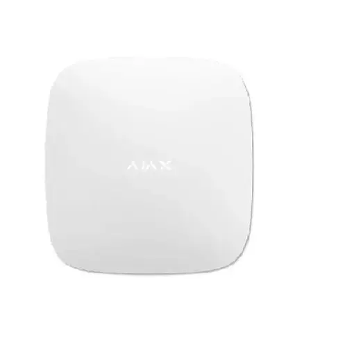 Centrala alarma wireless AJAX Hub2, 2xSIM 4G/3G/2G, Ethernet - AJAX; Dispozitive conectate: 100, Utilizatori: 50, Incaperi: 50, Partitii: 9, Video: 25 camere sau DVR-uri, Sirene conectate: 10, Scenarii: 32; Comunicatii: Ethernet,