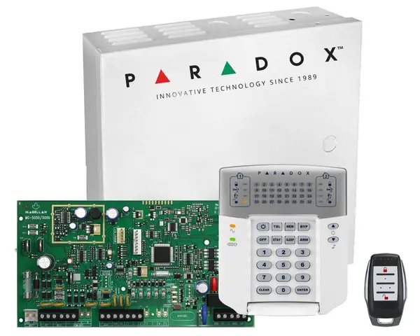 Centrala de alarma Hybrida Paradox, 32 zone, MG5000+REM15+K32LCD