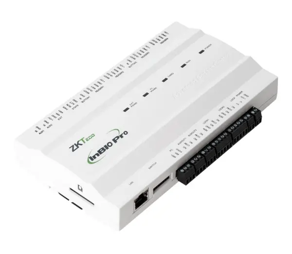 Centrala de control acces si de pontaj biometrica pentru 2 usi bidirectionale, software ZKBioSecurity, INBIO-2-2PRO