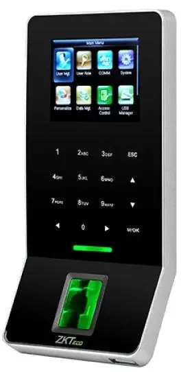 Centrala de control acces si pontaj amprenta, cod si card 125Khz - F22