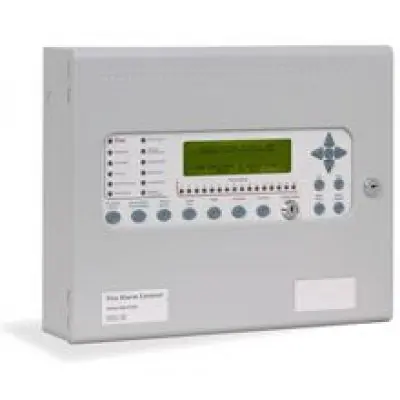 Centrala de incendiu cu 2 bucle Kentec ENH63162 03 cu 16 LED-uri de zona, montaj aparent, fara cheie de activare