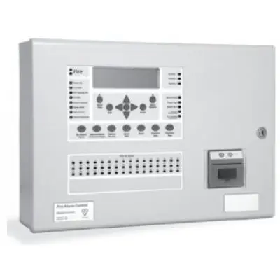 Centrala de incendiu cu 2 bucle Kentec ENSH63002 03 cu 0 LED-uri de zona, montaj aparent, cu cheie de activare