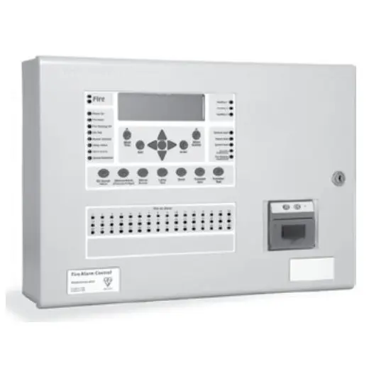Centrala de incendiu cu 4 bucle Kentec ENH63004 14P* cu 0 LED-uri de zona, montaj ingropat, cu imprimanta