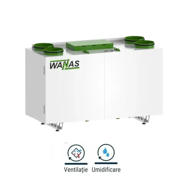 - Centrală de Ventilație cu recuperare de căldură, Wanas 430 Light, Smart, Funcție Ventilație și Umidificare