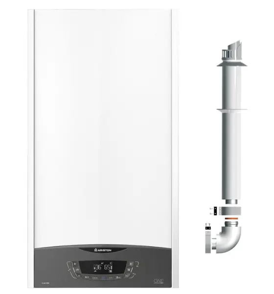 Centrala termica in condensare Ariston CLAS ONE+ WI-FI pentru preparare ACM si incalzire 35 kW, kit evacuare inclus