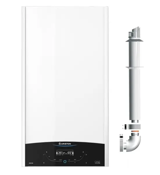 Centrala termica in condensare Ariston GENUS ONE+ WI-FI pentru preparare ACM si incalzire 35 kW, kit evacuare inclus
