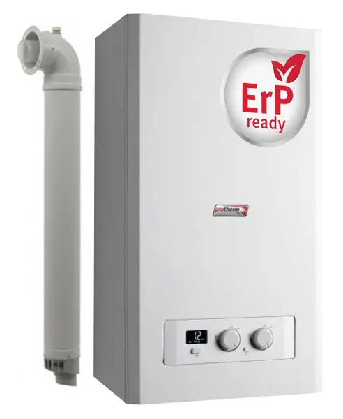 Centrala termica murala cu condensare Protherm Lynx Condens 35 kW, pentru incalzire si apa calda menajera, kit evacuare inclus