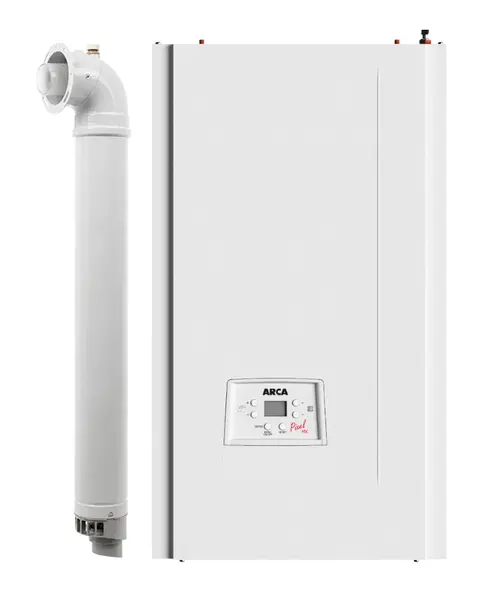 Centrala termica pe gaz in condensare Arca Pixel MX 20/25 PN, 20 kw incalzire, 25 kw acm, kit evacuare inclus