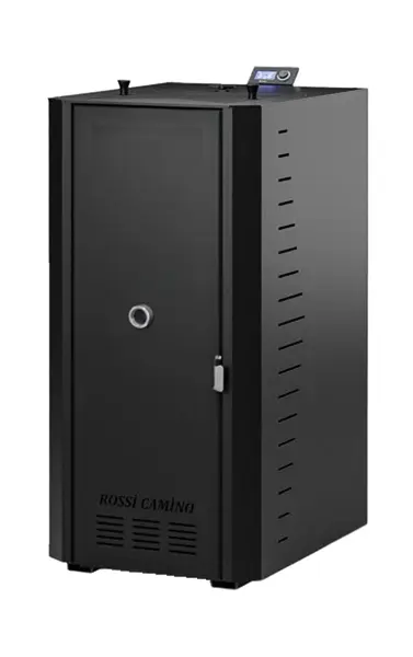 Centrala termica pe peleti Fornello Rossi B Black 25 kw, pompa de circulatie, vas expansiune, tiraj fortat, curatare facila a drumurilor de fum, Ecodesign, A+