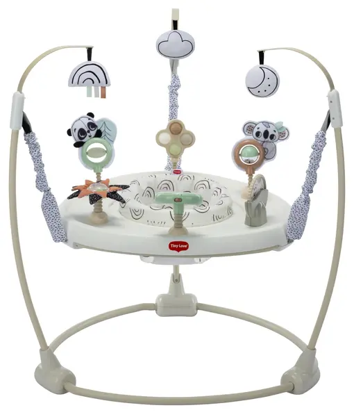 Centru activ și bungee 4 în 1 Tiny Love - Jump & Play, Black & White Decor