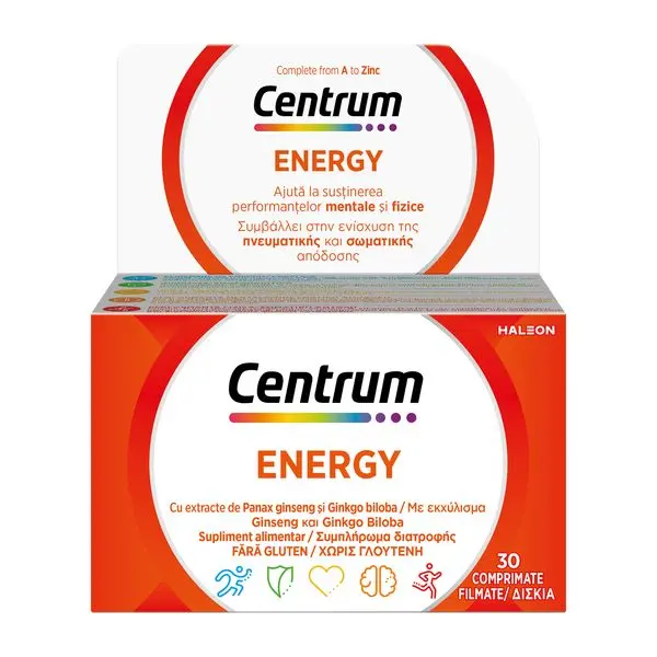 Centrum Energy de la A la Zinc, Haleon | 30 comprimate