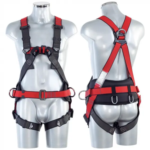 Centura complexa multifunctionala, culoarea rosu, alpinism utilitar Vertiqual CLASSIC V5 ENDEAVOUR L-XL, ROȘU