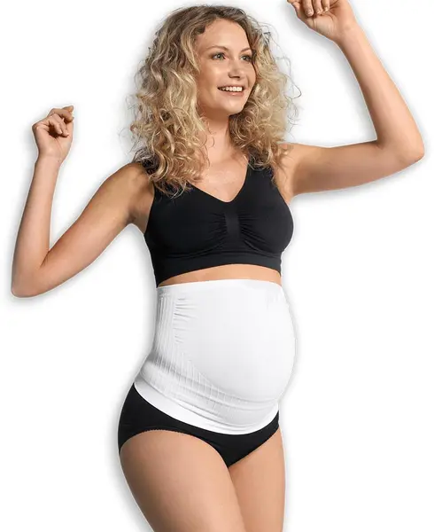 Centura de sustinere fara cusaturi, pentru gravide Carriwell, marimea XL, alba