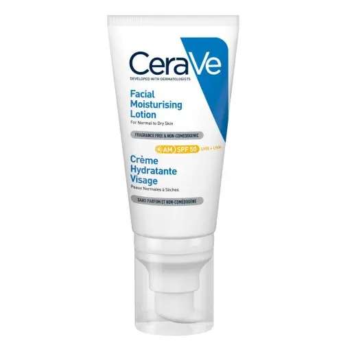 CeraVe Crema Hidratanta pentru fata SPF 50, ten normal-uscat 52 ml Zephyr Labs
