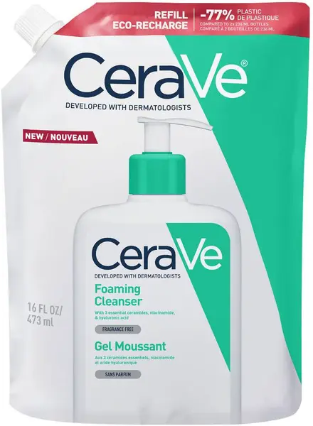 CeraVe Gel de curățare spumant pentru față și corp, filler, 473 ml