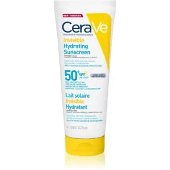 CeraVe Invisible Hydrating Sunscreen SPF 50+ loțiune pentru plaja pentru fata si corp