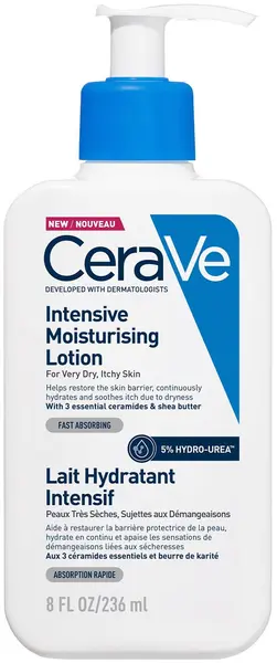CeraVe Loțiune hidratantă intensivă pentru față și corp cu cloruree 5%, 236 ml