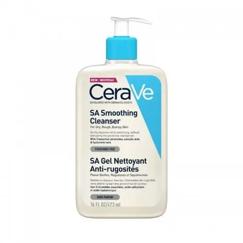 CeraVe SA gel curatare piele uscata aspra anti-rugozitati 473ml Zephyr Labs