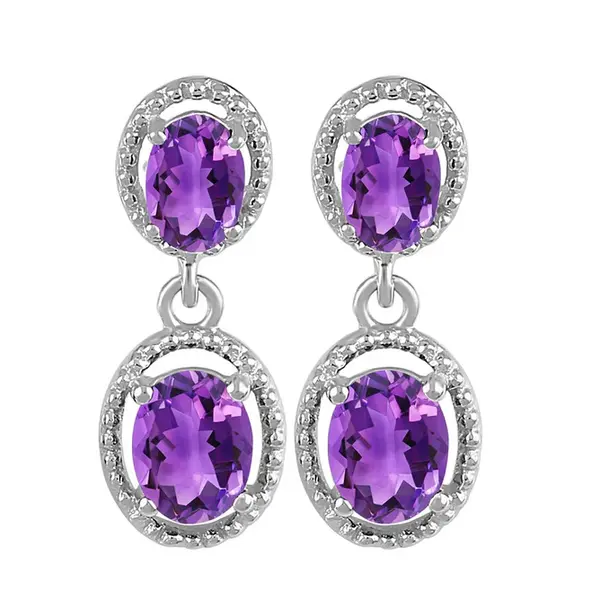 Cercei argint 925 ametist | Purple