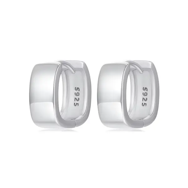 Cercei argint 925, JW1668, model patrat, placati cu rodiu