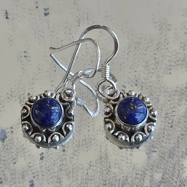 Cercei argint lapis lazuli | Marquise 2