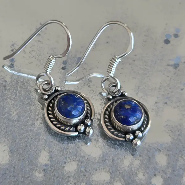 Cercei argint lapis lazuli | Marquise 3