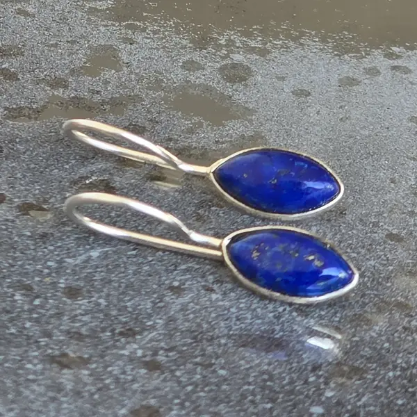 Cercei argint lapis lazuli | Marquise 6