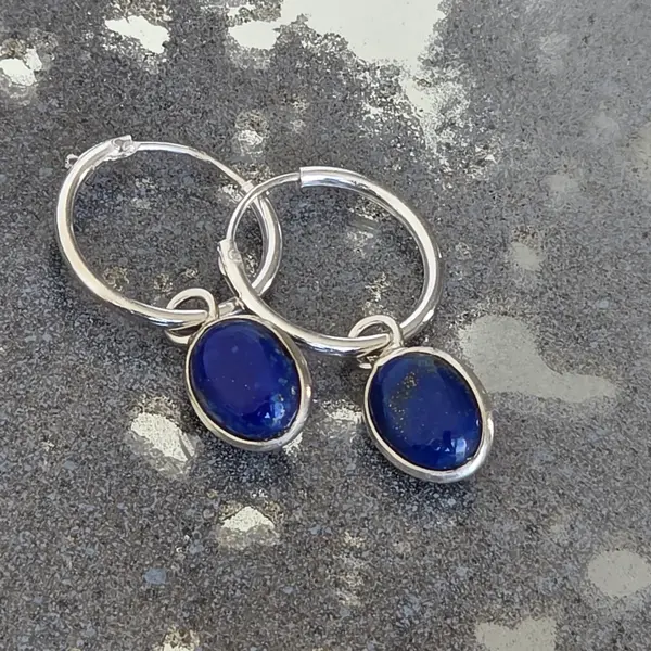Cercei argint lapis lazuli | Marquise 7