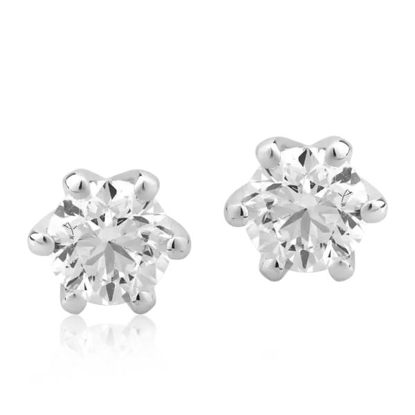 Cercei din platina cu diamante de 0.8ct