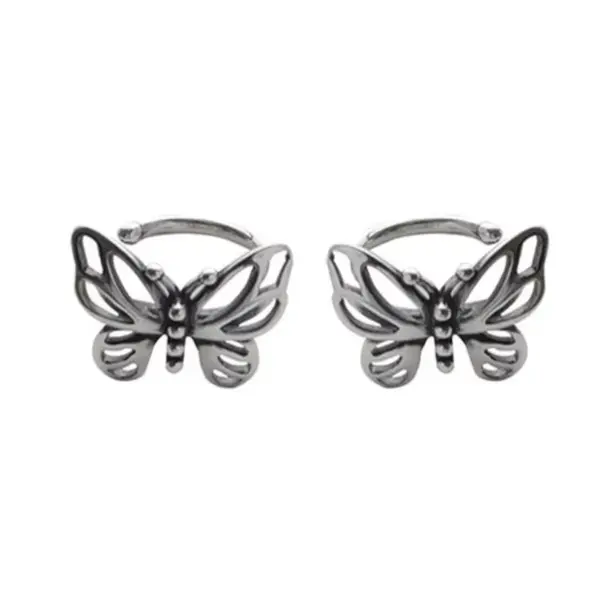 Cercei ear cuffs argint 925, JW1678, model fluture