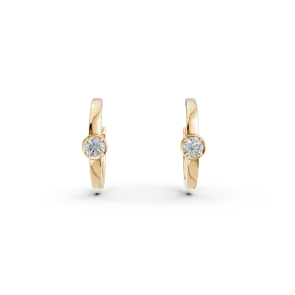 Cercei pentru copii din aur galben