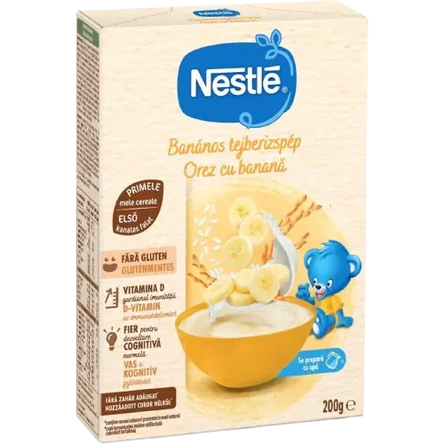 Cereale cu lapte si banana, 200g, de la 6 luni, Nestle