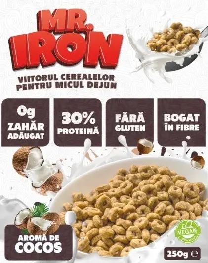 Cereale Mr. Iron 30% proteina Cocos 250gr