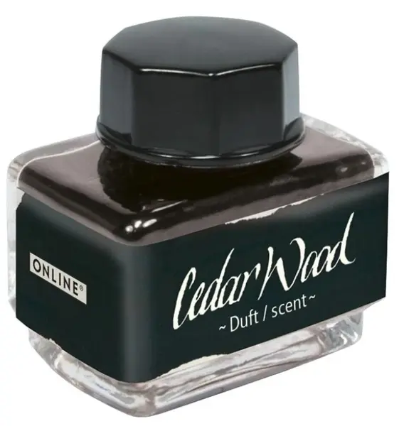 Cerneală parfumată Online - Cedar Wood, negru, 15 ml