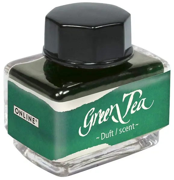Cerneală parfumată Online - Green Tea, verde, 15 ml