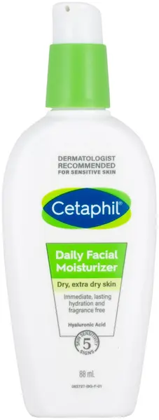 Cetaphil Cremă hidratantă de față pentru ten uscat și foarte uscat, 88 ml
