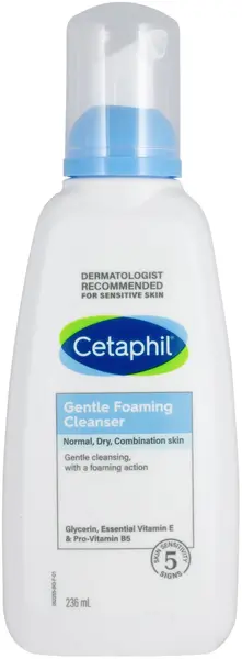 Cetaphil Spumă de curățare delicată pentru față, 236 ml