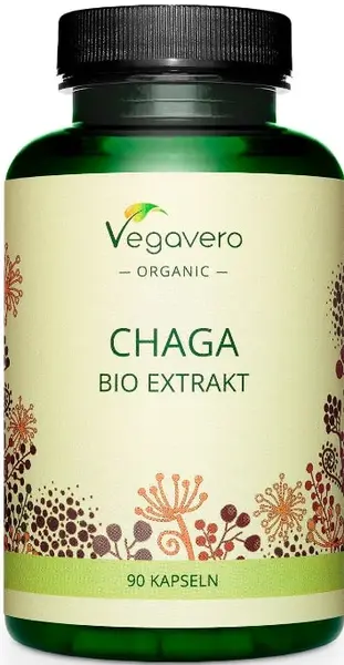 Chaga Bio Extrakt, 600 mg, 90 capsule, Vegavero