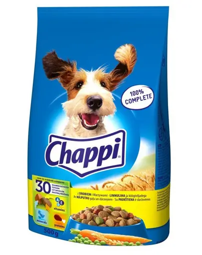 CHAPPI Hrana uscata caini, cu pasare 0.5 kg