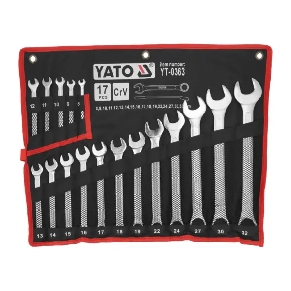Chei combinate 8-32mm, set 17 piese - YATO YT-0363