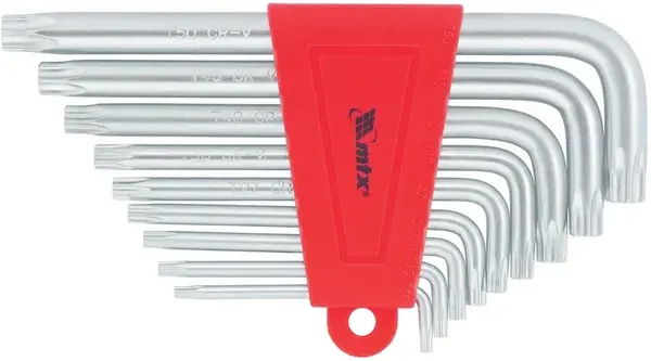 Chei hexagonale scurte MTX - Torx, 9 bucăți, T10-T50, din oțel CrV