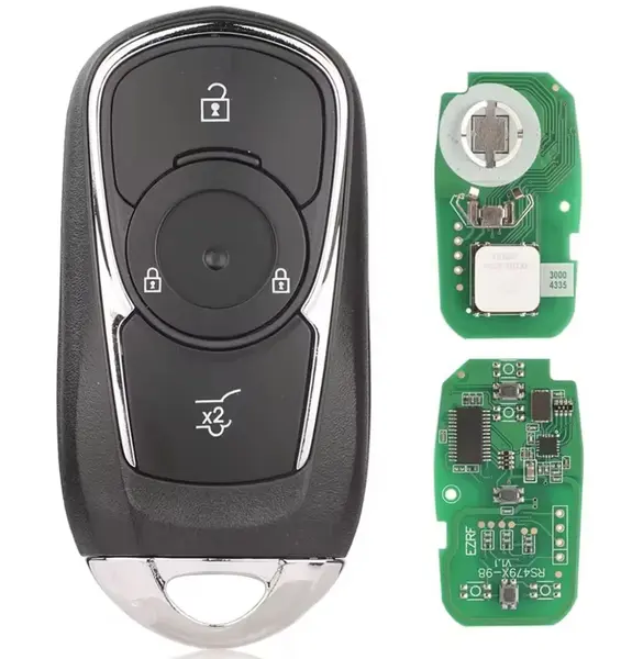 Cheie auto Completa Programabila, Techstar, cu 4 Butoane HYQ4EA 433.92 MHz Telecomanda Smart cu Cip ID46 pentru Opel Astra K Insignia, Lama neprelucrata