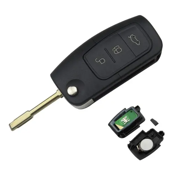 Cheie Auto Completa Techstar® compatibila cu Ford, Focus, Fiesta, Mondeo, 4D60, 433Mhz, FO21, 3 Butoane
