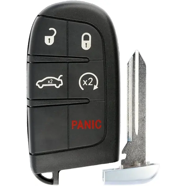 Cheie Auto Completa Techstar® compatibila cu Jeep, Chrysler , Dodge, 4+1 Butoane, 433mhz, 46 Chip, FCC:M3N40821302