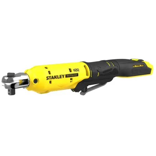 Cheie cu clichet pe acumulator Stanley FatMax SFMCF930B, 18V V20, pin 3/8 inch, cuplu 47 Nm, viteza variabila 300 RPM, iluminare LED, corp protejat la solventi, maner cauciucat confortabil, nu include incarcator/acumulator